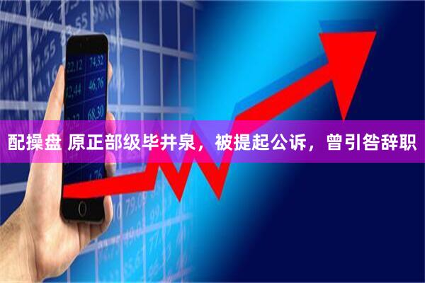 配操盘 原正部级毕井泉，被提起公诉，曾引咎辞职
